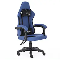 Кресло геймерское Infini тканевое игровое компьютерный стул синий