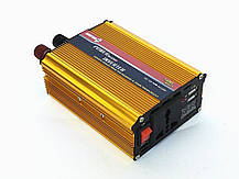 Перетворювач PowerOne Plus 12V-220V 500W з вольтметром, фото 2