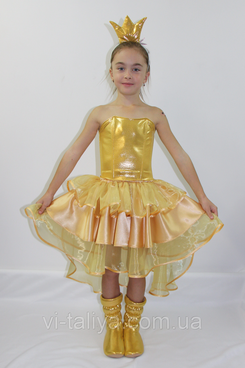 Карнавальный костюм для девочек Золотая рыбка - фото 2 - id-p1978363576