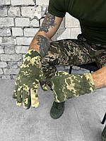 Тактические флисовые зимние перчатки пиксель Зимние армейские перчатки из флиса