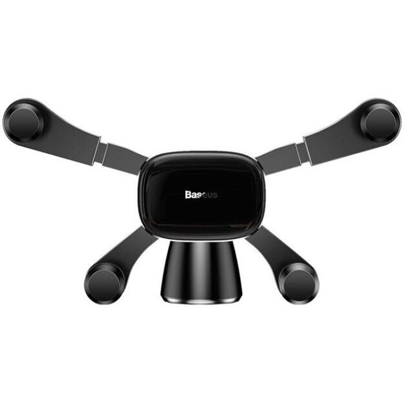 Автотримач для смартфона Baseus Horizontal Screen Gravity Vehicle-Mounted Holder Black (SUYL-HP01)