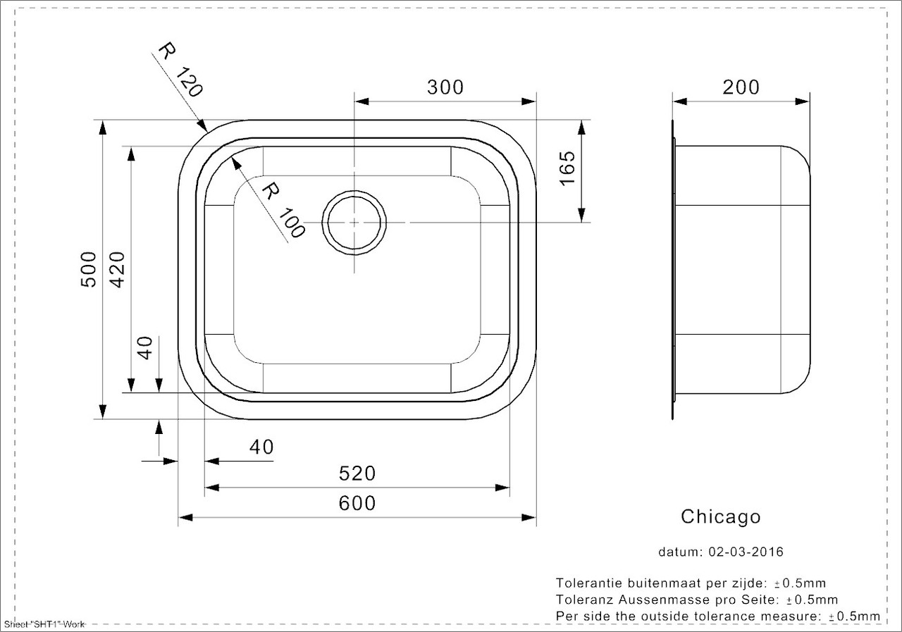 Мойка кухонная Reginox Chicago L - фото 3 - id-p213076