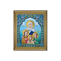 Набор для вышивания бисером Икона Вера, Надежда, Любовь и мать их Софья Картины Бисером P-435