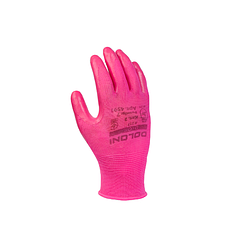 Рукавички D-OIL рожеві трикотажні з нітриловим покриттям (4592)