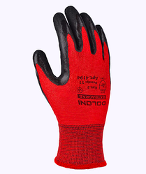 Ладонні рукавички трикотажні EXTRAGRAB червоні з латексом (4193/94)