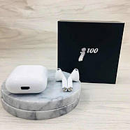 Бездротові навушники сенсорні в боксі i100, фото 3