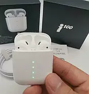 Бездротові навушники сенсорні в боксі i100, фото 4