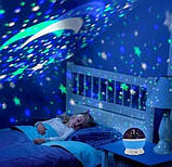 Нічник проектор Зіркове небо дитячий синій, фото 4