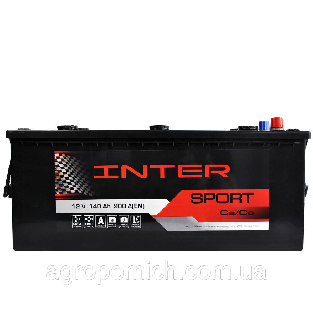 Автомобільний акумулятор INTER Sport 140Ah 900A L+ (D4)