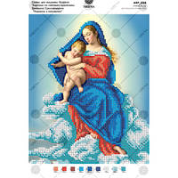 По мотивам иконы Джованни Сассоферрато «Мадонна с младенцем» Схема для вышивки бисером Virena А4Р_054