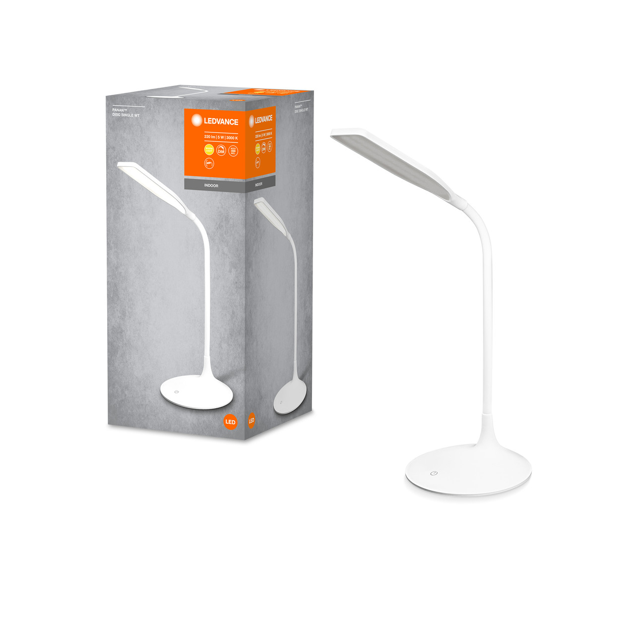 Настільна лампа акумуляторна LED LEDVANCE Panan Single 5W біла, фото 1
