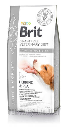 Корм Brit VetDiets сухий дієтичний беззерновий для собак для підтримки обміну речовин в суглобах у разі остеоартрозу Бріт Вет, фото 1
