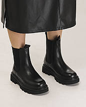 Челсі черевики Suny Liana 1783 36 чорний шкіра, фото 4