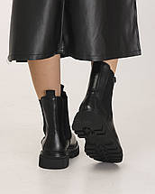 Челсі черевики Suny Liana 1783 36 чорний шкіра, фото 5