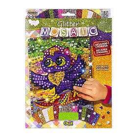 Креативна творчість "Glitter Mosaic Owl" Danko Toys БМ-03-04 блискуча мозаїка, Toyman