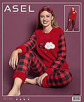 Тёплая женская пижама, РОСТОВКА(от 42 до 50 р-ра). Пижама зимняя, махровая пижама, Турция