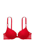 Бюстгальтер Victoria's Secret sexy tee lace lipstick push-up bra Red (розмір 34A)