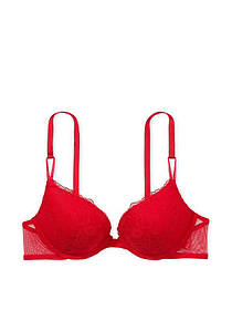 Бюстгальтер Victoria's Secret sexy tee lace lipstick push-up bra Red (розмір 34A)