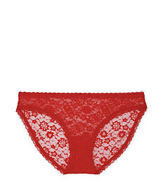 Трусики Victoria's Secret posey lace bikini panty Red (розмір S)