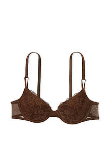 Бюстгальтер Victoria's Secret sexy tee posey lace lightly lined demi bra Brown (розмір 34B)