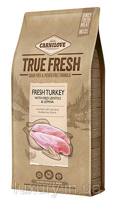 Корм Carnilove True Fresh сухий для дорослих собак всіх порід Карнілав Тру Фреш з індичкою 11.4кг арт.171544, фото 1