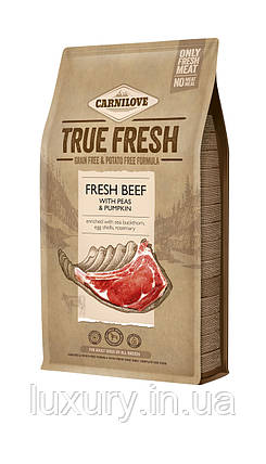 Корм Carnilove True Fresh сухий для дорослих собак всіх порід Карнілав Тру Фреш з яловичиною 4кг арт.171549, фото 1