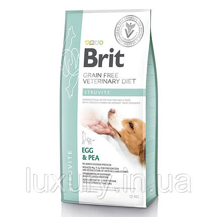 Корм Brit VetDiets сухий дієтичний беззерновий для собак при лікуванні та профілактиці сечокам'яної хвороби Бріт Вет Даєтс Струвит, фото 1