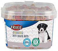 Ласощі для собак Тріксі Софт Снек Junior Таблетка з Омега-3 відро пластик 140г арт.31519