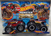Набір з 2 машинок Хот Вілс Монстр Трак Hot Wheels Monster Trucks Hot Wheels 4 vs Hot Wheels 1