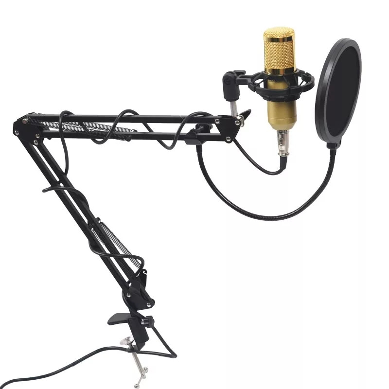 Микрофон конденсаторный BM800 с пантографом и аксессуарами - фото 3 - id-p1978429136
