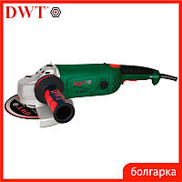 Мощная шлифовальная машина для объемных и грубых работ DWT WS24-230 T, электроинструмент болгарка 2400 Вт