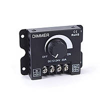 Димер, регулятор потужності 12-24 вольти до 30 А для світлодіодної стрічки