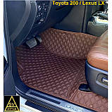 Килимки Lexus LX 470 Шкіряні 3D (2008-2015) оригінальні Тюнінг Лексус ЛХ 470, фото 5