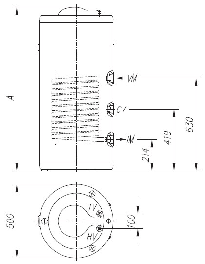 Водонагреватель косвенного нагрева Gorenje GV-150 - фото 2 - id-p348301613