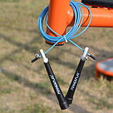 Скакалка швидкісна PowerPlay 4202 Ultra Speed Rope Бірюзова (2,9m.), фото 7
