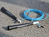 Скакалка швидкісна PowerPlay 4202 Ultra Speed Rope Бірюзова (2,9m.), фото 10