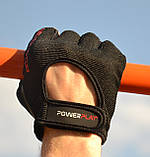 Рукавички для фітнесу PowerPlay 9077 чорно-червоні L, фото 9