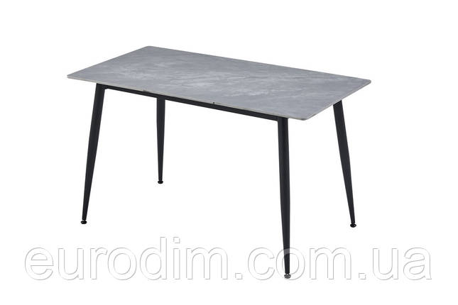 Обідній керамічний стіл TM-100 ребекка грей + чорний, фото 2