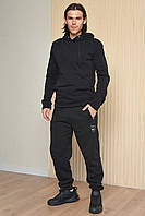 Спортивные штаны мужские на флисе черного цвета р.2XL 165460S