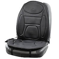 Накидка авто сидения подогрев+масажер черная 12V 10W размер:105*50см 5 моторов "Elegant"(100 601)