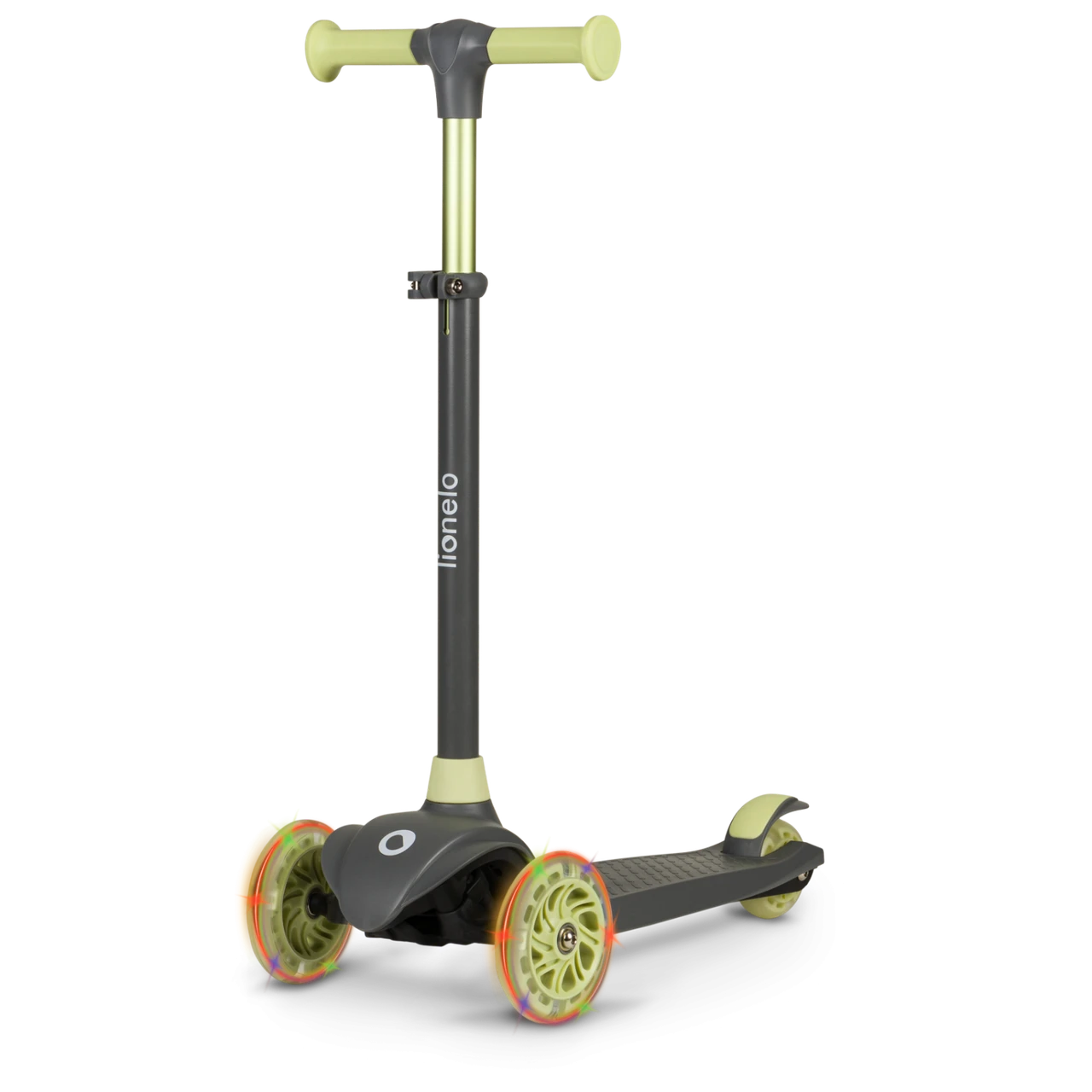 Дитячий самокат Lionelo JESSY GREY GREEN, фото 1