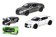 Машинка мет. WELLY 24018W 1:24 "BENTLEY CONTINENTAL SUPERSPORTS", відкр. двері, капот, 2 кольори, в