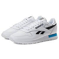 Кроссовки Reebok Classic Leather White/Black/Radiant Aqua Доставка з США від 14 днів - Оригинал