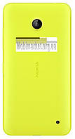 Задняя крышка для Nokia 630 Lumia Dual Sim / 635 Lumia желтая с боковыми кнопками