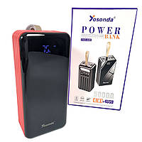 Повербанк Yosonda YXD-A86 50000 mah с быстрой зарядкой c LED фонариком лампой powerbank повер павер павербанк