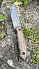 Туристичний ніж "Скеля" з візерунком "битий камінь" ручної роботи, 220 г, фото 5