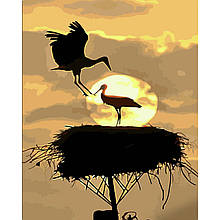 Картина за номерами Дім лелек Strateg 40х50см. (DY417)