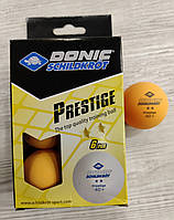 Шарики для настольного тенниса желтые 6шт Donic Prestige 2*