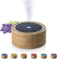 Medisana AD 625 Ароматический диффузор из бамбука, деревянный распылитель со спа-светом в 6 цветах ,100мл