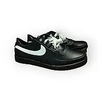 Кроссовки черные демисезонные мужские Nike черный с белым, 44